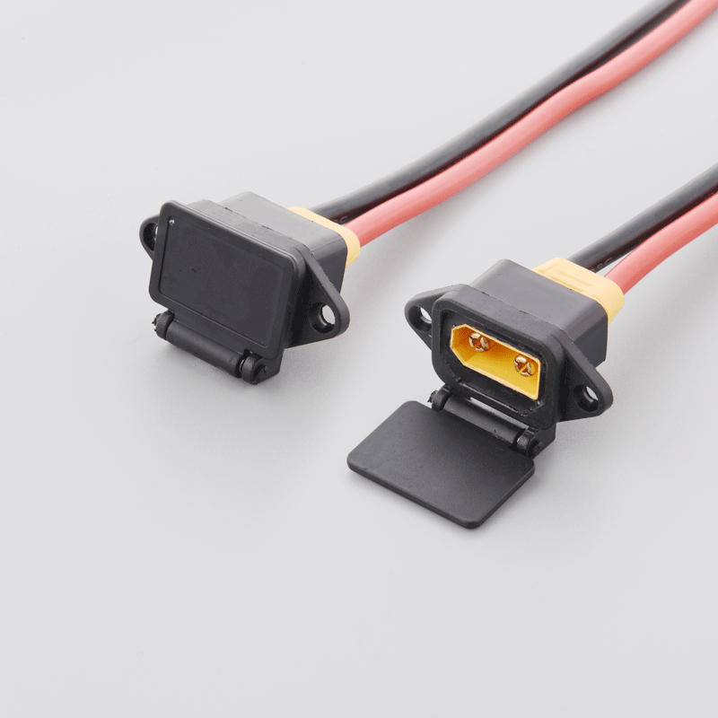 RC Batería Cable de cobre AMASS XT90 XT60 XT30 T-PLUG CONECTOR MASULA MUYLA CON ENCENDIDO CON 12AWG 14AWG Silicone Arnés Personalización de alambre